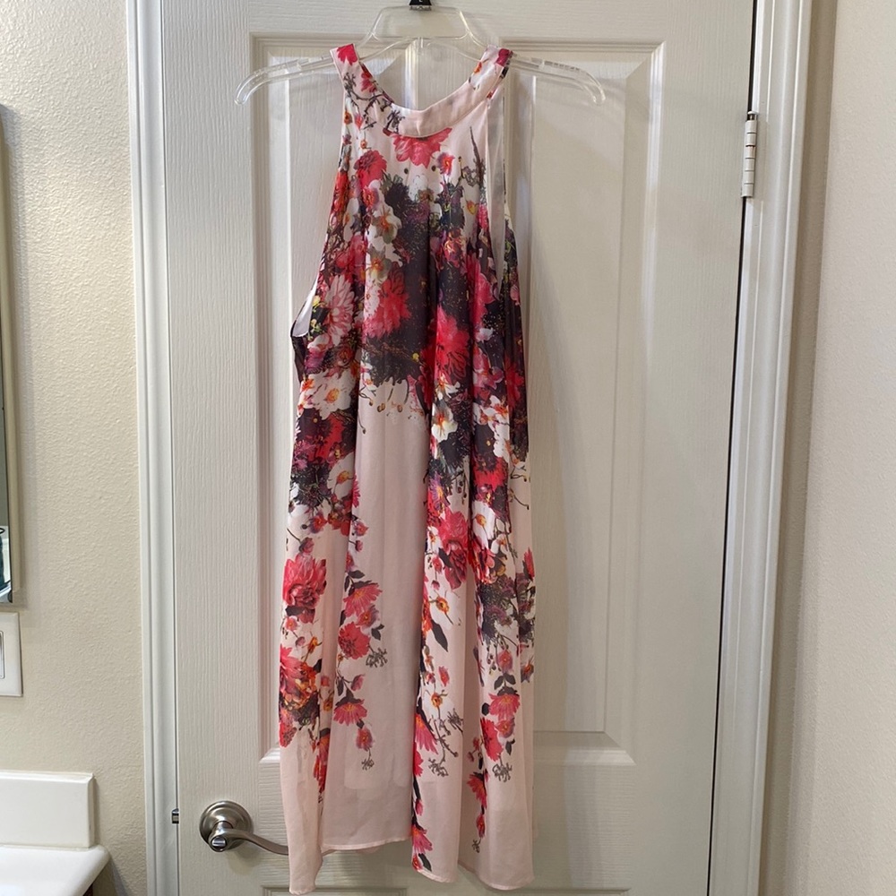 Floral halter dress